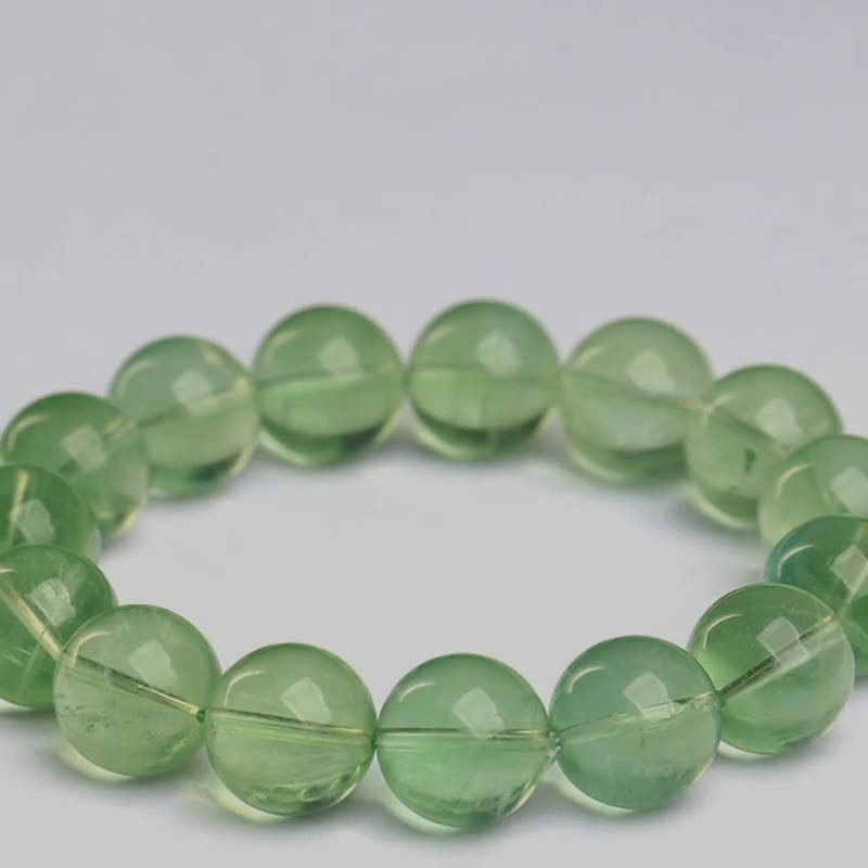 Famous City Crystal Natural Ice Green Fluorite Bracelet Green Fluorite Round Bead Bracelet Loose Beads Wholesale