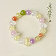 Goddess Tears Nine-Tailed Fox Horse Pink Quartz Original Chinese Style Natural Agate Fox Bracelet High-Quality New Chinese Style Bracelet