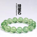 Famous City Crystal Natural Ice Green Fluorite Bracelet Green Fluorite Round Bead Bracelet Loose Beads Wholesale