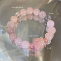Goddess Tears Nine-Tailed Fox Horse Pink Quartz Original Chinese Style Natural Agate Fox Bracelet High-Quality New Chinese Style Bracelet